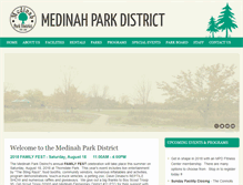 Tablet Screenshot of medinahparkdistrict.org